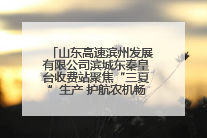 山东高速滨州发展有限公司滨城东秦皇台收费站聚焦“三夏”生产 护航农机畅行“丰收路”