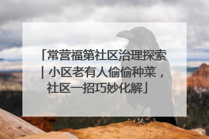 常营福第社区治理探索｜小区老有人偷偷种菜，社区一招巧妙化解