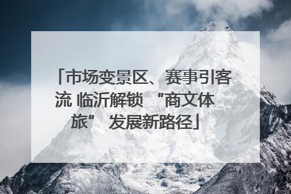 市场变景区、赛事引客流 临沂解锁 “商文体旅” 发展新路径