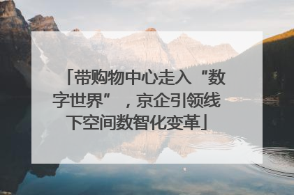 带购物中心走入“数字世界”，京企引领线下空间数智化变革