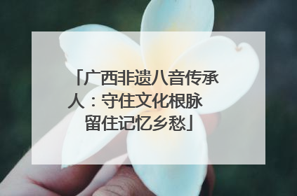 广西非遗八音传承人：守住文化根脉 留住记忆乡愁