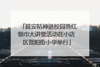 延安精神进校园暨红领巾大讲堂活动在小店区晋阳街小学举行