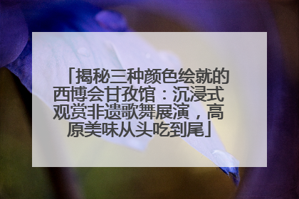 揭秘三种颜色绘就的西博会甘孜馆：沉浸式观赏非遗歌舞展演，高原美味从头吃到尾