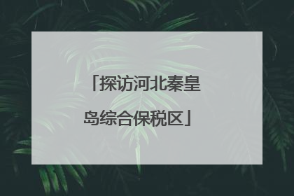 探访河北秦皇岛综合保税区