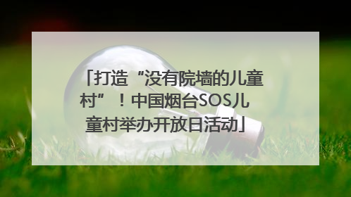 打造“没有院墙的儿童村”！中国烟台SOS儿童村举办开放日活动