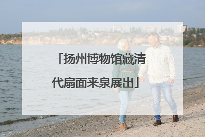 扬州博物馆藏清代扇面来泉展出