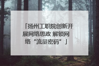 扬州工职院创新开展网络思政 解锁网络“流量密码”