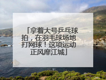 拿着大号乒乓球拍，在羽毛球场地打网球！这项运动正风靡江城