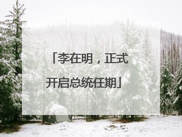 李在明，正式开启总统任期