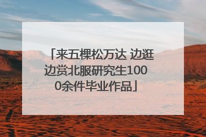 来五棵松万达 边逛边赏北服研究生1000余件毕业作品