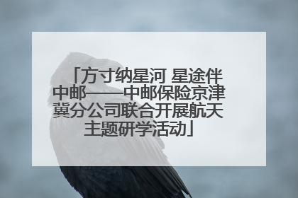 方寸纳星河 星途伴中邮——中邮保险京津冀分公司联合开展航天主题研学活动