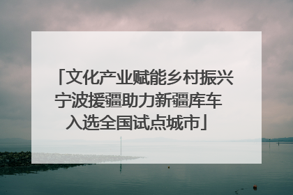文化产业赋能乡村振兴 宁波援疆助力新疆库车入选全国试点城市