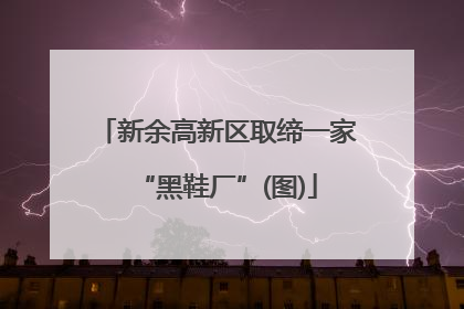 新余高新区取缔一家“黑鞋厂”(图)