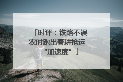 时评：铁路不误农时跑出春耕抢运“加速度”