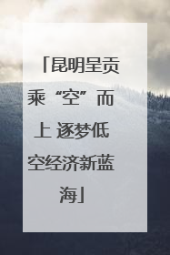 昆明呈贡乘“空”而上 逐梦低空经济新蓝海