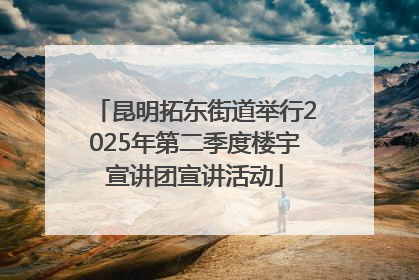 昆明拓东街道举行2025年第二季度楼宇宣讲团宣讲活动