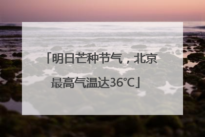 明日芒种节气，北京最高气温达36℃