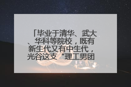 毕业于清华、武大、华科等院校，既有新生代又有中生代，光谷这支“理工男团”为何“出道”？