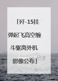 歼-15挂弹起飞高空缠斗驱离外机 影像公布