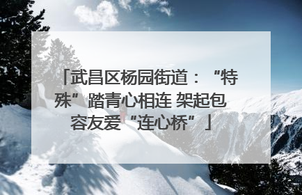 武昌区杨园街道：“特殊”踏青心相连 架起包容友爱“连心桥”