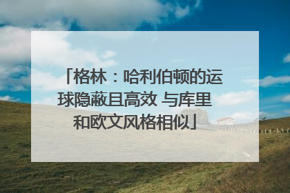 格林：哈利伯顿的运球隐蔽且高效 与库里和欧文风格相似