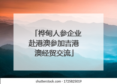 桦甸人参企业赴港澳参加吉港澳经贸交流