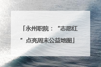 永州职院：“志愿红”点亮周末公益地图