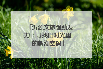 沂源文旅强劲发力：寻找旧时光里的新潮密码