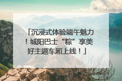 沉浸式体验端午魅力！城阳巴士“粽”享美好主题车厢上线！
