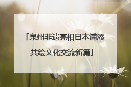 泉州非遗亮相日本浦添 共绘文化交流新篇