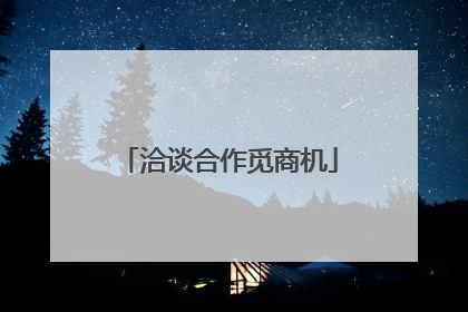 洽谈合作觅商机