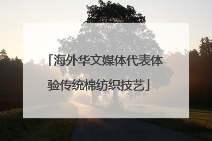 海外华文媒体代表体验传统棉纺织技艺