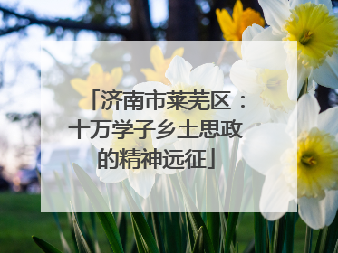 济南市莱芜区：十万学子乡土思政的精神远征