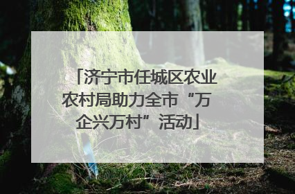 济宁市任城区农业农村局助力全市“万企兴万村”活动