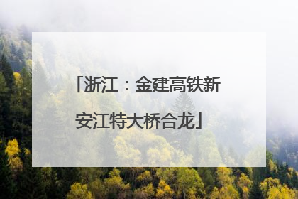 浙江：金建高铁新安江特大桥合龙