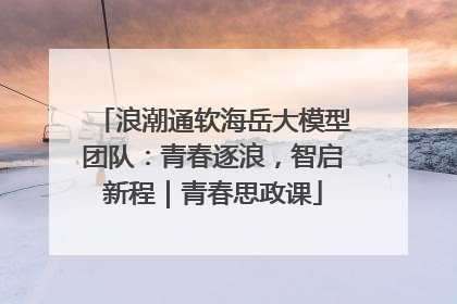 浪潮通软海岳大模型团队：青春逐浪，智启新程｜青春思政课