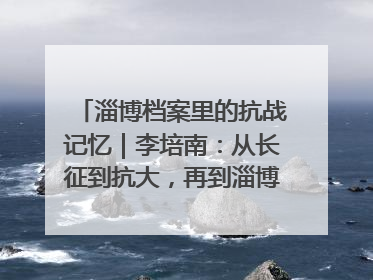 淄博档案里的抗战记忆｜李培南：从长征到抗大，再到淄博的革命足迹