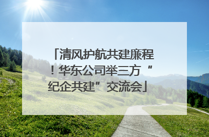 清风护航共建廉程！华东公司举三方“纪企共建”交流会