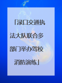 渌口交通执法大队联合多部门举办驾校消防演练