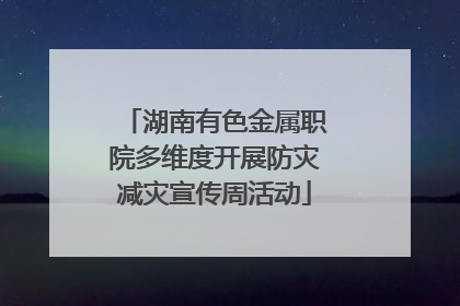 湖南有色金属职院多维度开展防灾减灾宣传周活动