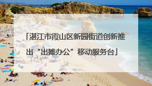 湛江市霞山区新园街道创新推出“出摊办公”移动服务台