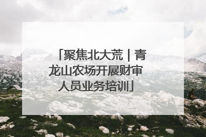 聚焦北大荒｜青龙山农场开展财审人员业务培训
