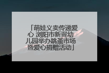 萌娃义卖传递爱心 浏阳市新翼幼儿园举办跳蚤市场暨爱心捐赠活动