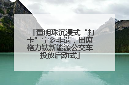 董明珠沉浸式“打卡”宁乡非遗，出席格力钛新能源公交车投放启动式
