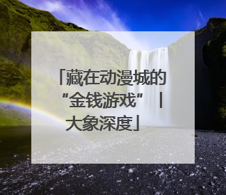 藏在动漫城的“金钱游戏”丨大象深度