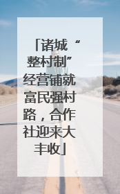 诸城“整村制”经营铺就富民强村路，合作社迎来大丰收