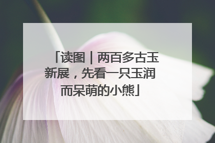 读图｜两百多古玉新展，先看一只玉润而呆萌的小熊