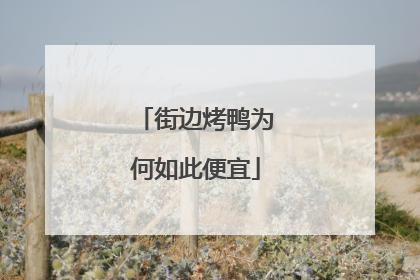 街边烤鸭为何如此便宜