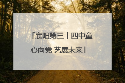 襄阳第三十四中童心向党 艺展未来