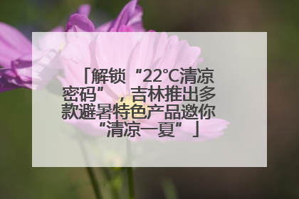 解锁“22℃清凉密码”，吉林推出多款避暑特色产品邀你“清凉一夏”